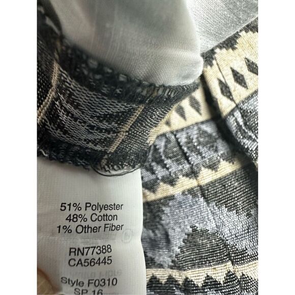 J. Crew Shorts Women's Size 4 Boho Tribal Western Pull On Geometric Pattern - Picture 5 of 11